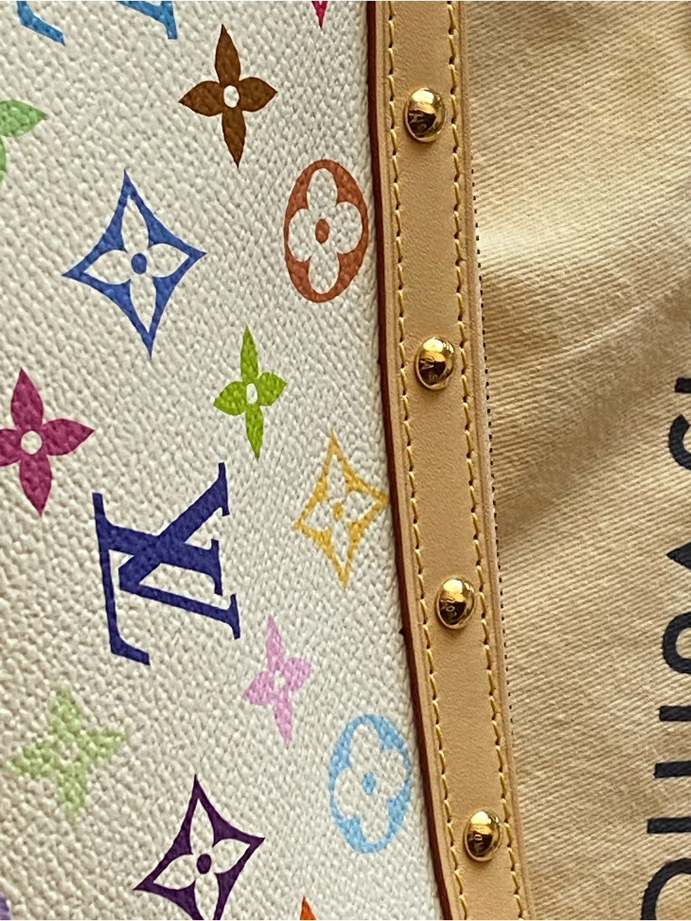 Authentic new LV X TM Monogram Multicolor Pochette Accessories White - Picture 3 of 14